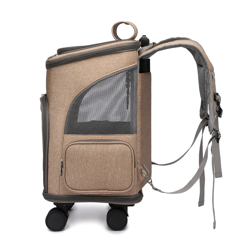 Mochila-carrinho para pet Rede Canan