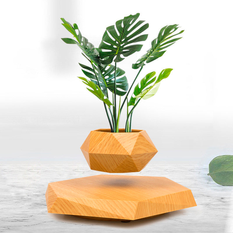 Vaso para planta com levitação magnética e rotação de 360º Rede Canan