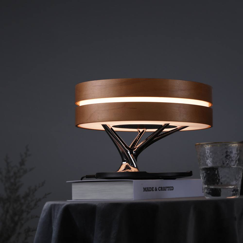 Luminária árvore multifunções – carregador sem fio e por indução acoplado para celular e bluetooth 5.0 Rede Canan