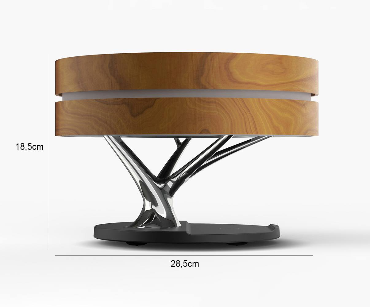 Luminária árvore multifunções – carregador sem fio e por indução acoplado para celular e bluetooth 5.0 Rede Canan