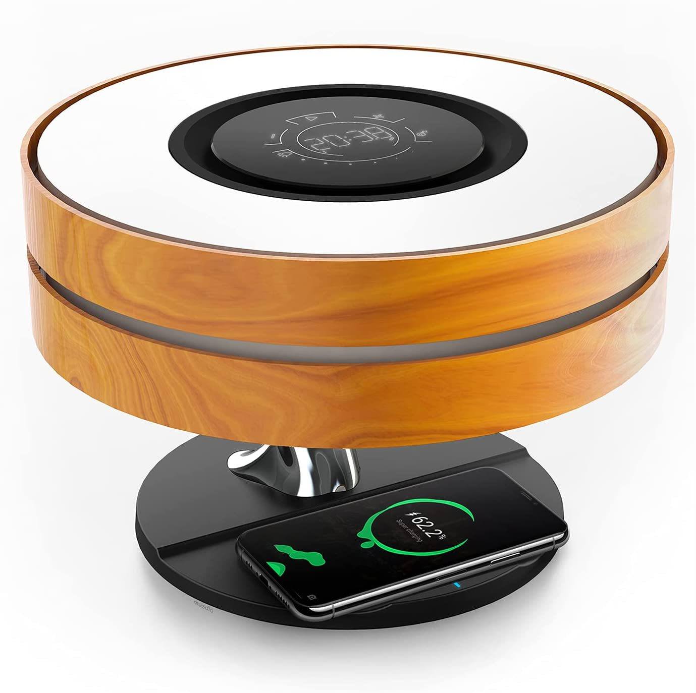 Luminária árvore multifunções – carregador sem fio e por indução acoplado para celular e bluetooth 5.0 Rede Canan