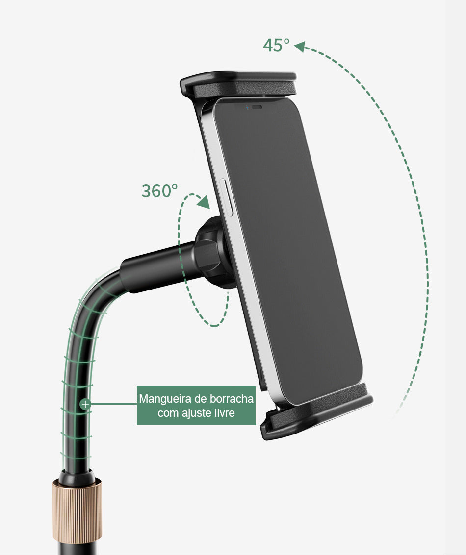 Suporte para telefone celular e iPad com elevação ajustável e rotação de até 360 graus Rede Canan