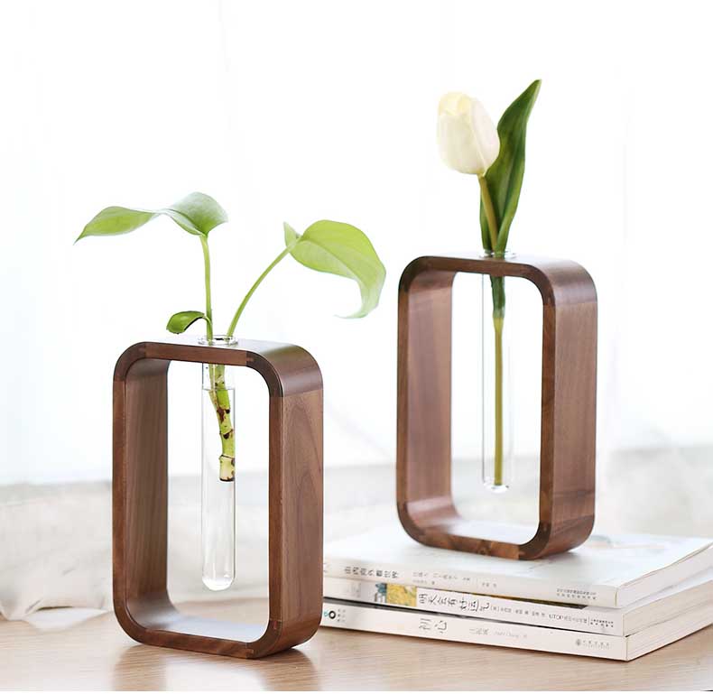 Vaso de vidro sofisticado para planta 1 Rede Canan
