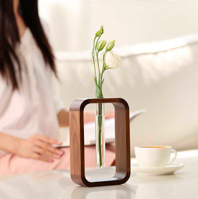 Vaso de vidro sofisticado para planta 1 Rede Canan