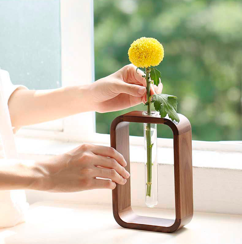 Vaso de vidro sofisticado para planta 1 Rede Canan