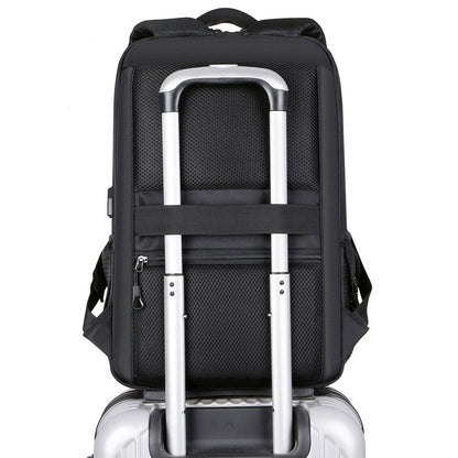 Mochila impermeável unissex com entrada USB para carregamento de bateria de telefone celular (modelo 1) Rede Canan
