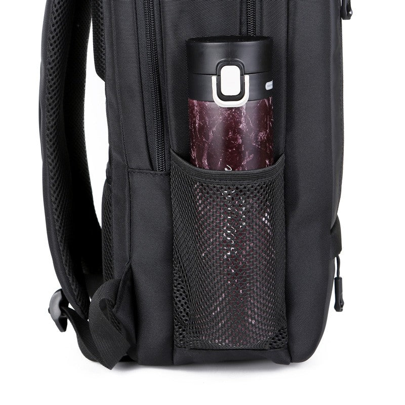 Mochila impermeável unissex com entrada USB para carregamento de bateria de telefone celular (modelo 1) Rede Canan