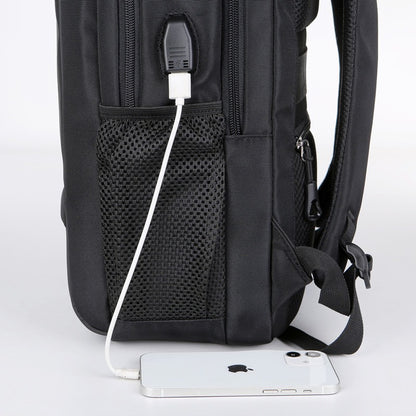 Mochila impermeável unissex com entrada USB para carregamento de bateria de telefone celular (modelo 1) Rede Canan