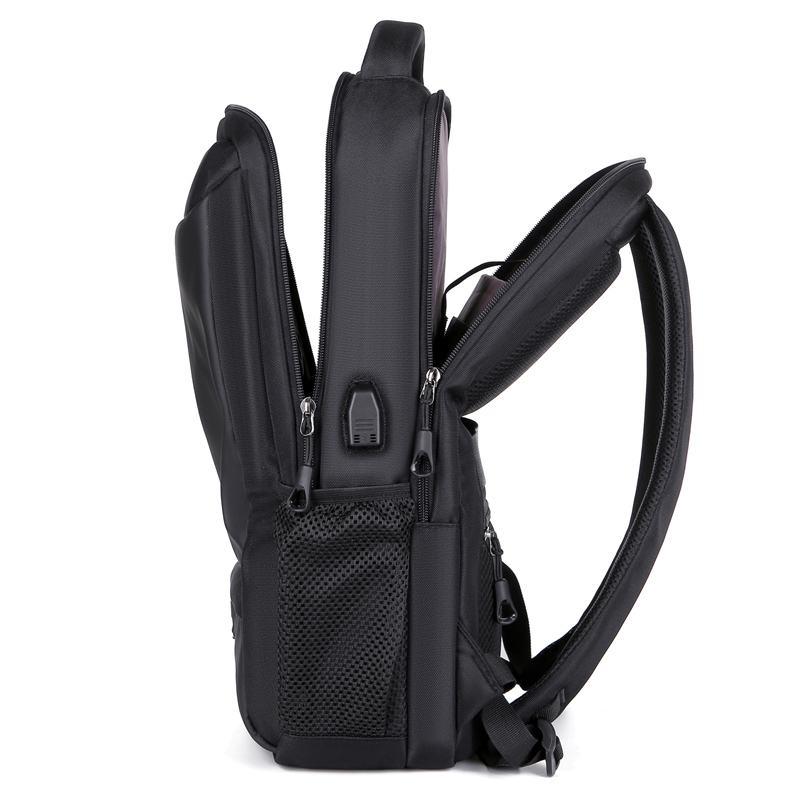 Mochila impermeável unissex com entrada USB para carregamento de bateria de telefone celular (modelo 1) Rede Canan
