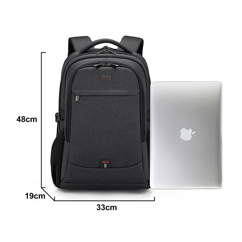 Mochila impermeável unissex com entrada USB para carregamento de bateria de telefone celular (modelo 3)
