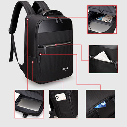 Mochila impermeável unissex com entrada USB para carregamento de bateria de telefone celular (modelo 5) Rede Canan