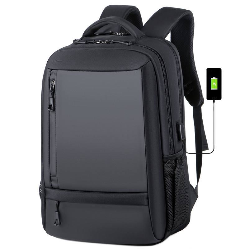 Mochila impermeável unissex com entrada USB para carregamento de bateria de telefone celular (modelo 1) Rede Canan