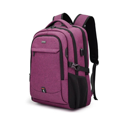 Mochila impermeável unissex com entrada USB para carregamento de bateria de telefone celular (modelo 3)