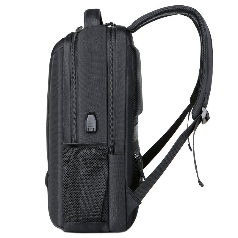 Mochila impermeável unissex com entrada USB para carregamento de bateria de telefone celular (modelo 1) Rede Canan