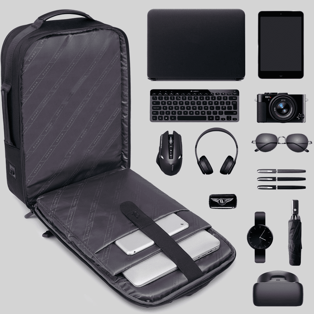 Mochila executiva Bange Premium impermeável 35l com entrada para fone de ouvido e entrada USB para carregamento de bateria de celular