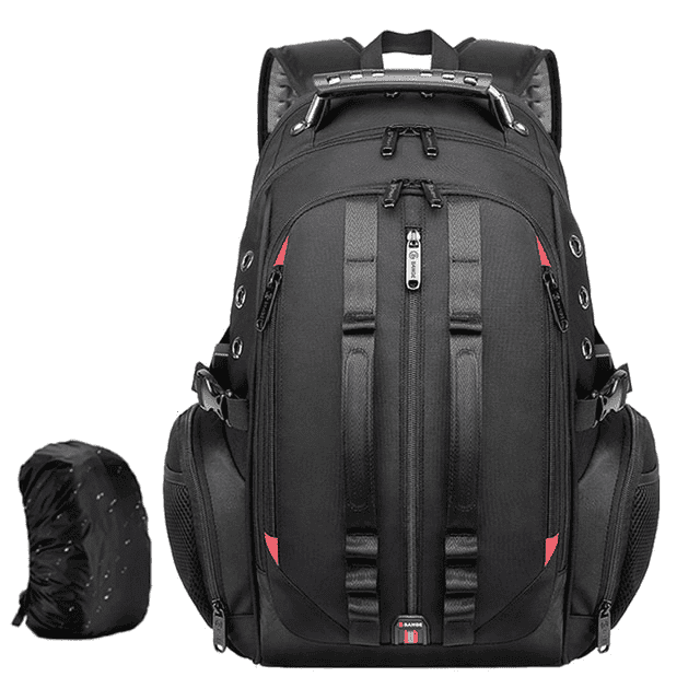 Bange waterproof 45l backpack with headphone jack and USB port for cell phone battery charging