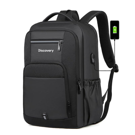 Mochila impermeável unissex com entrada USB para carregamento de bateria de telefone celular (modelo 4) Rede Canan