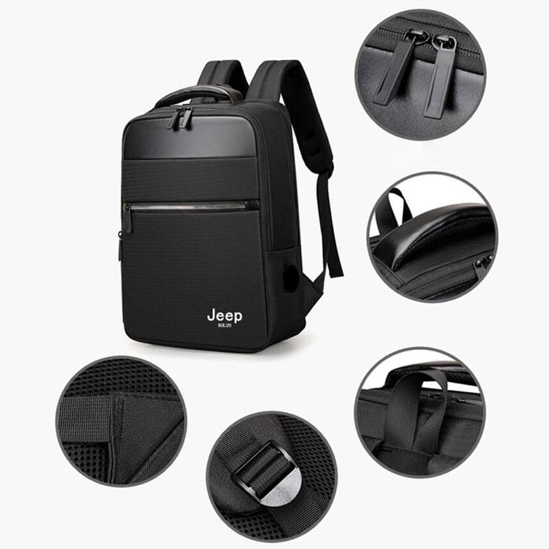Mochila impermeável unissex com entrada USB para carregamento de bateria de telefone celular (modelo 5) Rede Canan