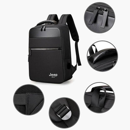 Mochila impermeável unissex com entrada USB para carregamento de bateria de telefone celular (modelo 5) Rede Canan