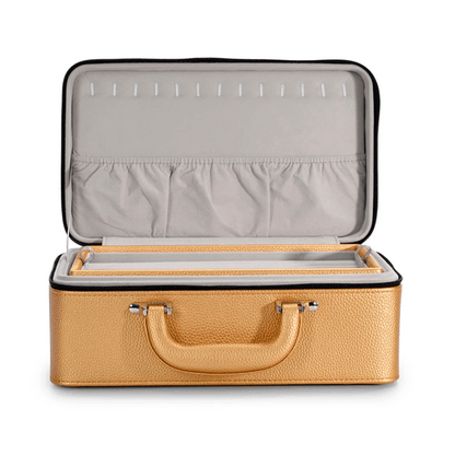 Nécessaire maletinha para joias – porta-joias com 2 compartimentos (modelo 2) Rede Canan