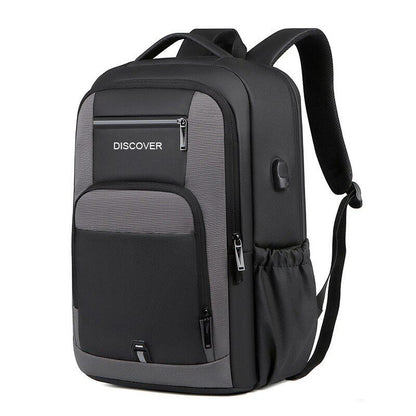Mochila impermeável unissex com entrada USB para carregamento de bateria de telefone celular (modelo 4) Rede Canan