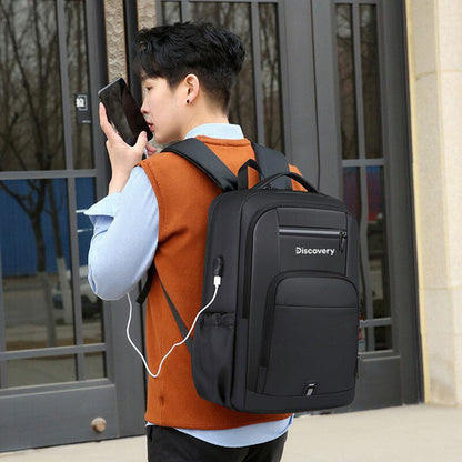 Mochila impermeável unissex com entrada USB para carregamento de bateria de telefone celular (modelo 4) Rede Canan