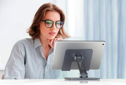 Suporte para telefone celular e iPad/Tablet com inclinação ajustável Rede Canan