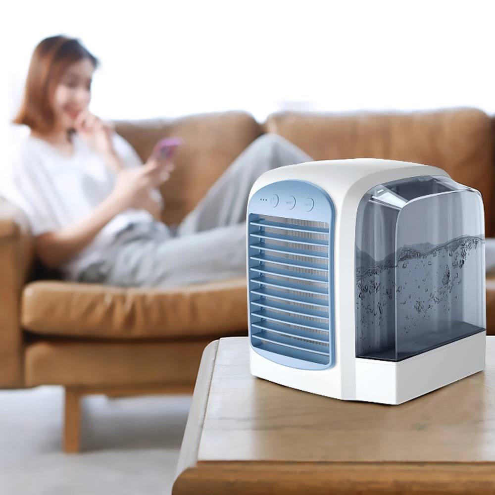 Mini refrigerador/ar condicionado/ventilador portátil com entrada USB (modelo 2) Rede Canan