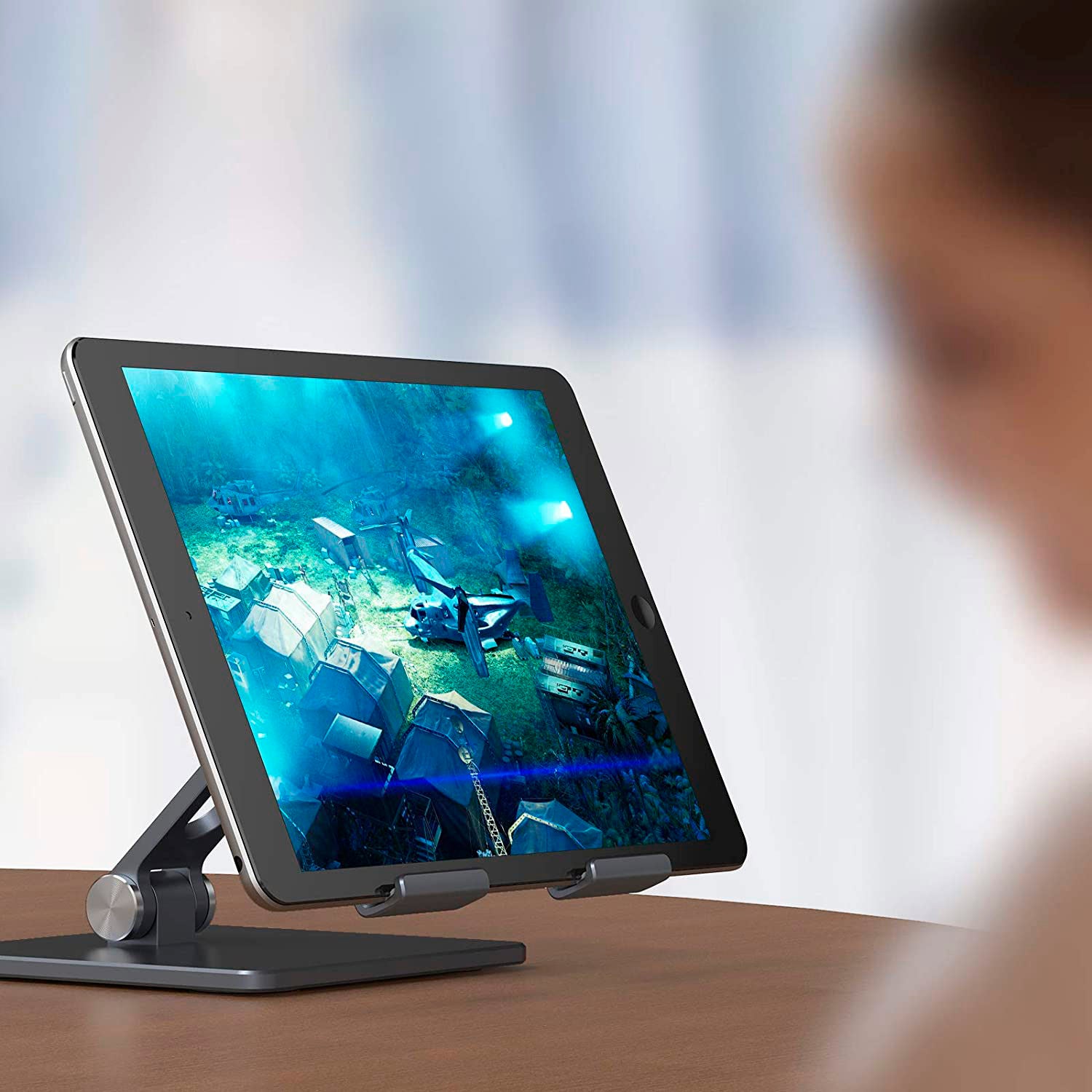 Suporte para telefone celular e iPad/Tablet com inclinação ajustável Rede Canan