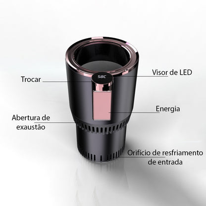 Mini refrigerador e aquecedor elétrico de bebidas em geral Rede Canan