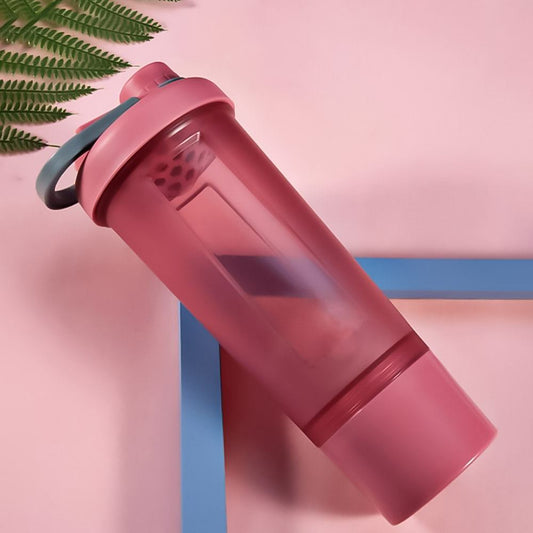 Garrafa de água e coqueteleira/shakeira à prova de vazamento 500ml/600ml Rede Canan