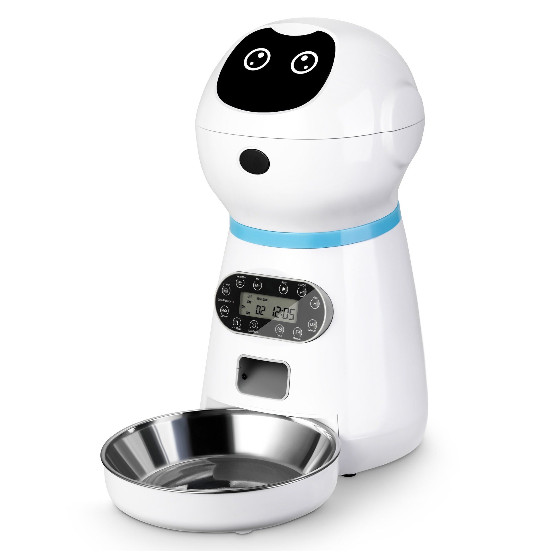 Robô alimentador inteligente para pets com tempo e porção programáveis Rede Canan