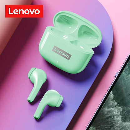 Fone de ouvido sem fio TWS via bluetooth Lenovo LP40 Pro + bolsa de proteção e kit de limpeza - Rede Canan