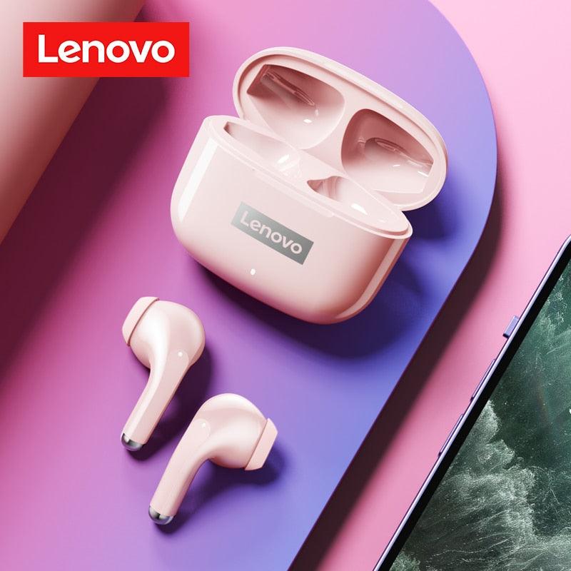 Fone de ouvido sem fio TWS via bluetooth Lenovo LP40 Pro + bolsa de proteção e kit de limpeza - Rede Canan