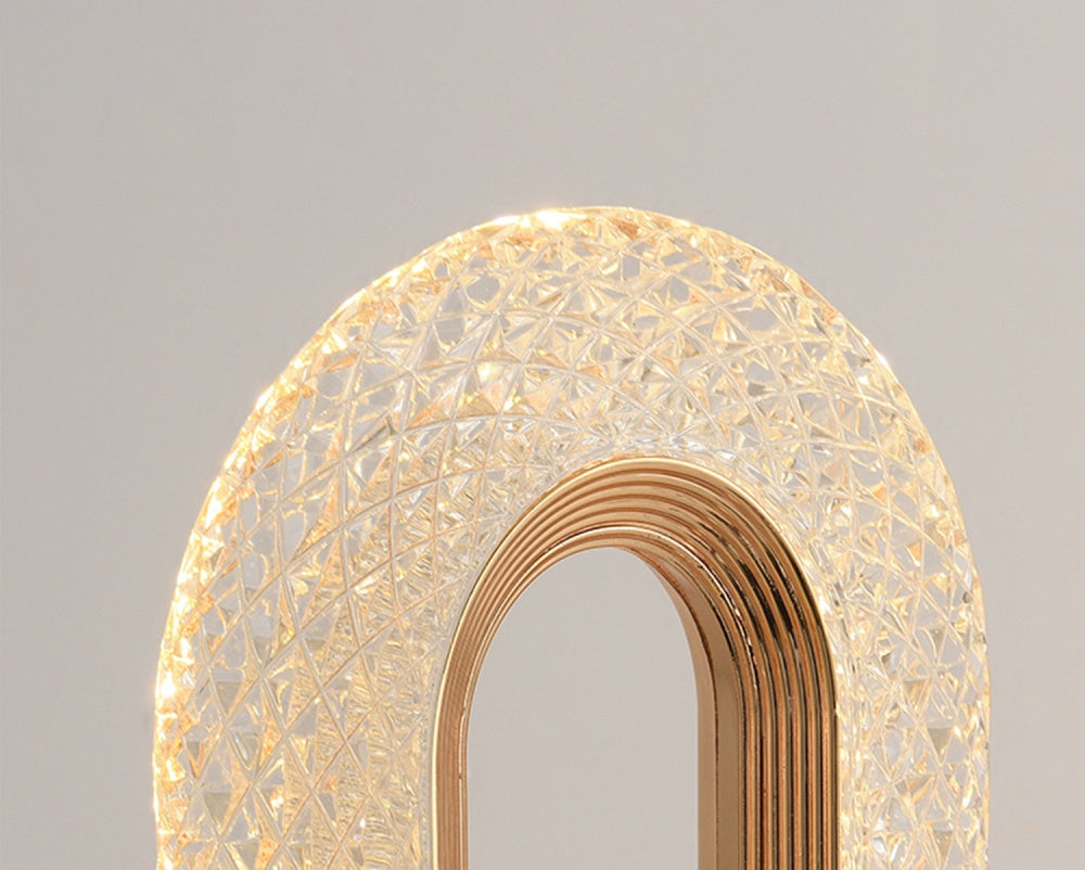 Luminária de mesa sofisticada oval Rede Canan