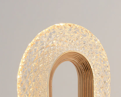 Luminária de mesa sofisticada oval Rede Canan