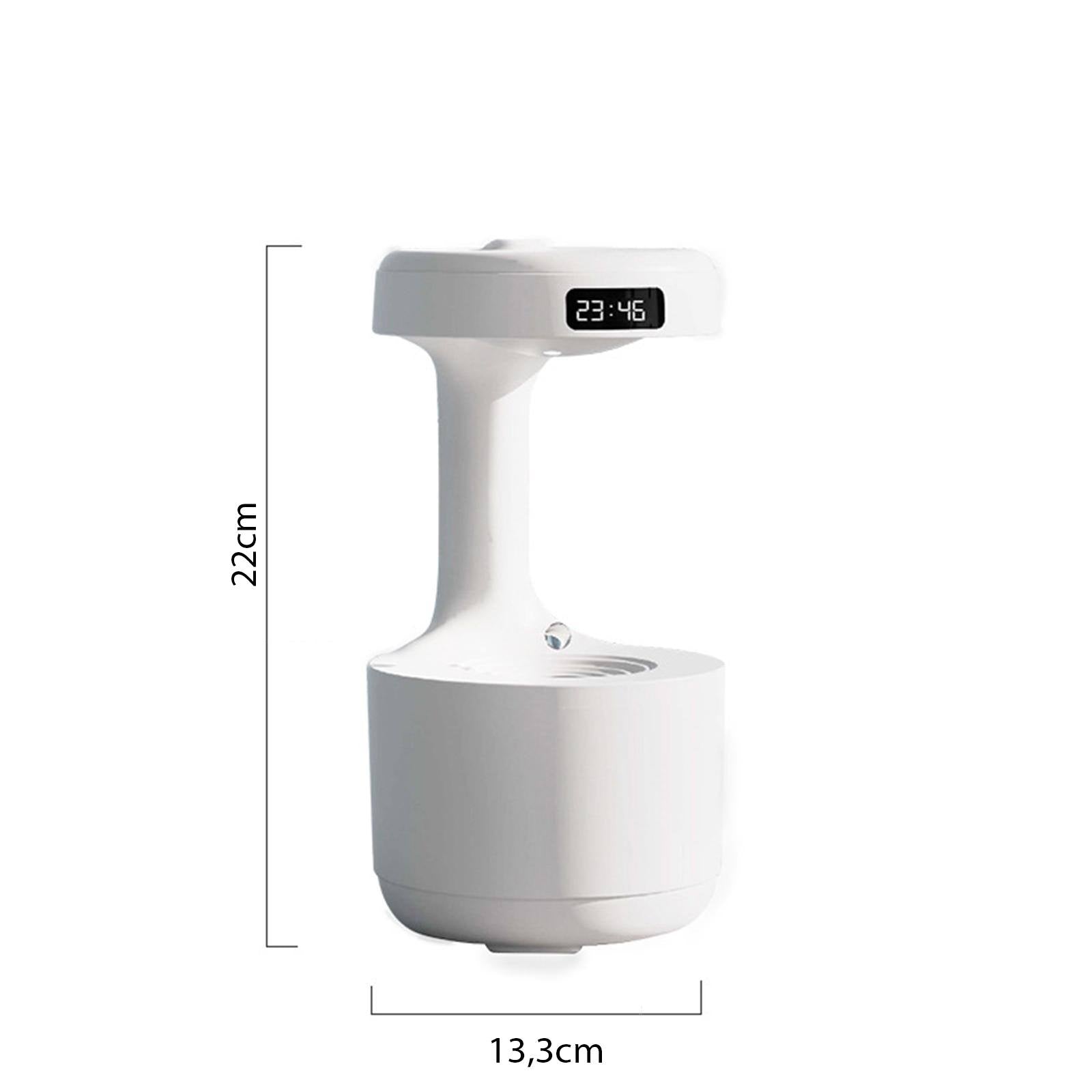 Umidificador de ar antigravidade com efeito de gotas de água levitando e entrada USB (800ml) Rede Canan
