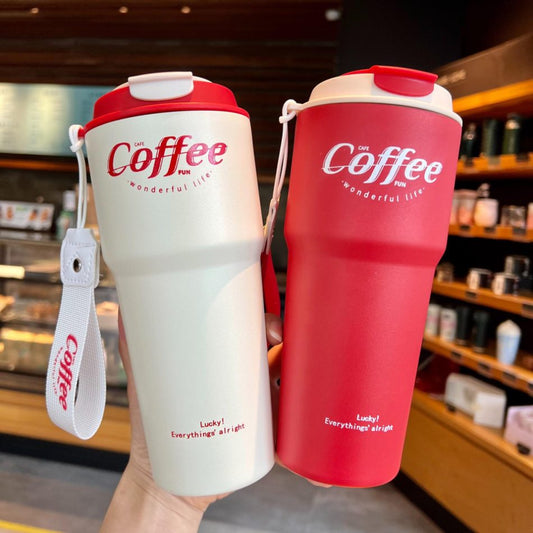 Copo térmico inox à prova de vazamento 420ml/620ml Rede Canan