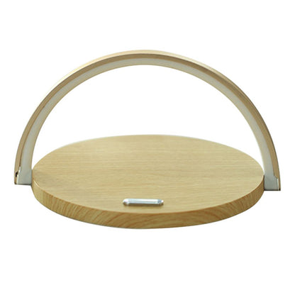 Luminária e suporte com carregador sem fio e por indução acoplado para telefone celular Rede Canan