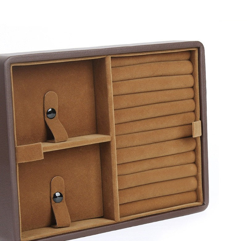 Nécessaire maletinha para joias – porta-joias com 2 compartimentos (modelo 1) Rede Canan