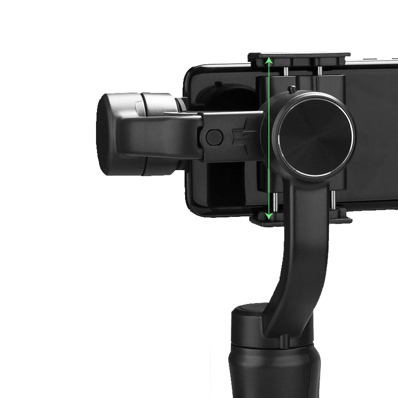 Suporte estabilizador para telefone celular com controle acoplado, base rosquiável para tripé e com ajuste do ângulo e rotação de até 330º Rede Canan