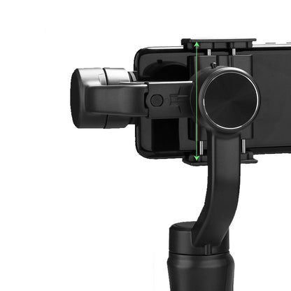 Suporte estabilizador para telefone celular com controle acoplado, base rosquiável para tripé e com ajuste do ângulo e rotação de até 330º Rede Canan
