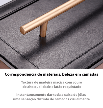 Caixa para joias/porta-joias compartimento triplo - Rede Canan