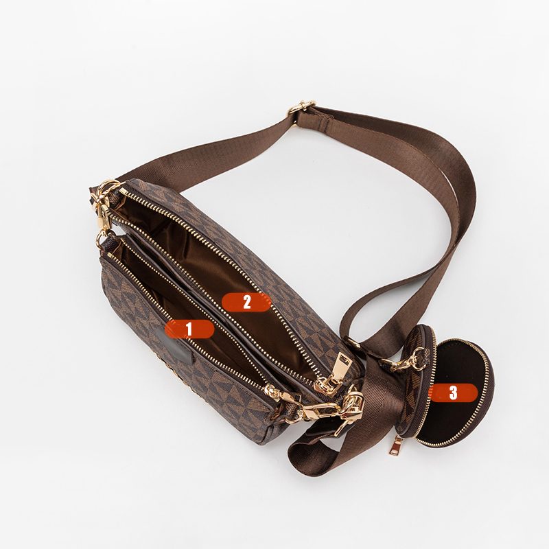 Bolsas femininas com porta-moedas coleção luxo Rede Canan