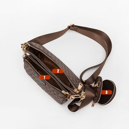 Bolsas femininas com porta-moedas coleção luxo Rede Canan