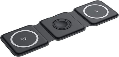 Carregador portátil sem fio dobrável 3 em 1 (compatível com iPhones MagSafes) - Rede Canan