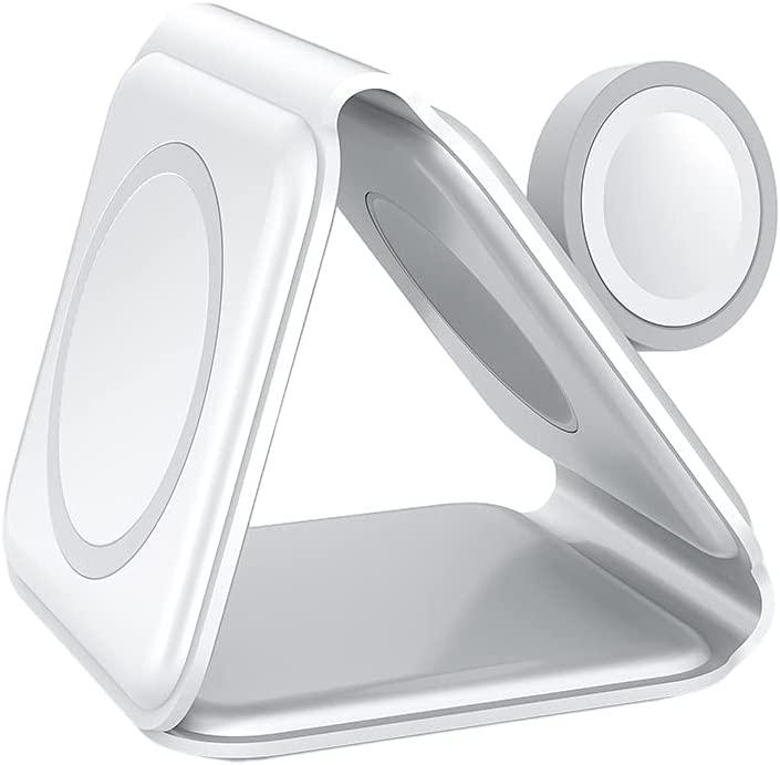 Carregador portátil sem fio dobrável 3 em 1 (compatível com iPhones MagSafes) - Rede Canan