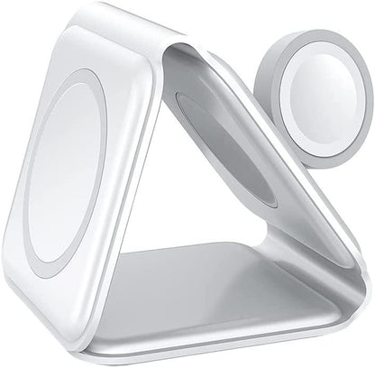 Carregador portátil sem fio dobrável 3 em 1 (compatível com iPhones MagSafes) - Rede Canan