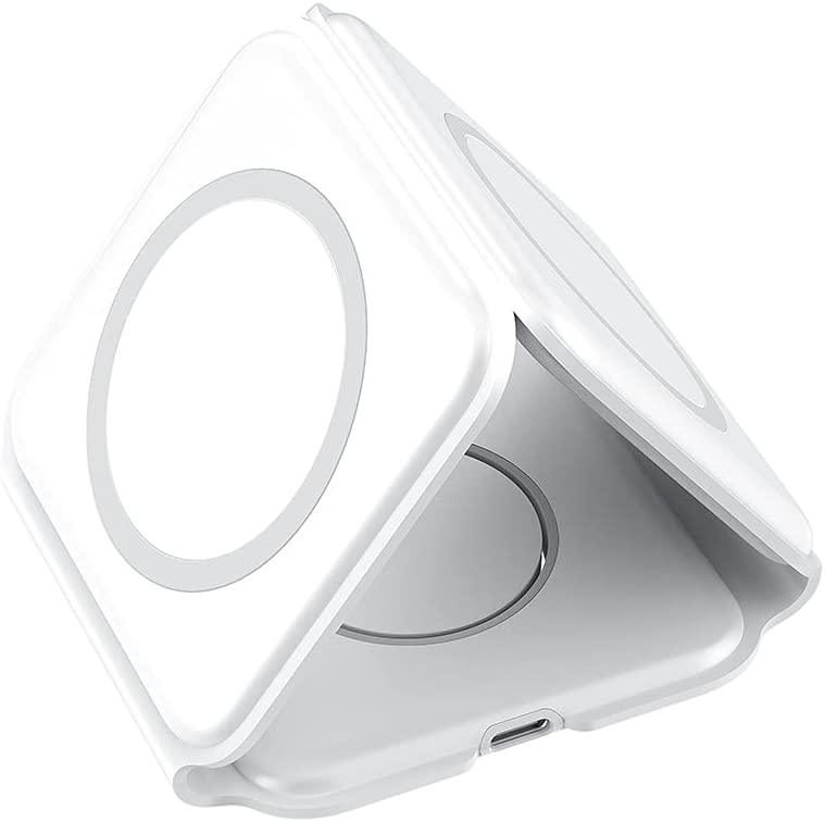 Carregador portátil sem fio dobrável 3 em 1 (compatível com iPhones MagSafes) - Rede Canan