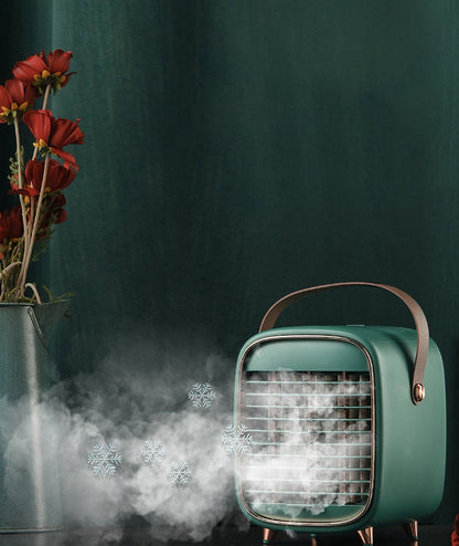 Mini refrigerador/ar condicionado/ventilador portátil com entrada USB Rede Canan